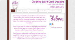 Desktop Screenshot of creative-spirit-cake-designs.com